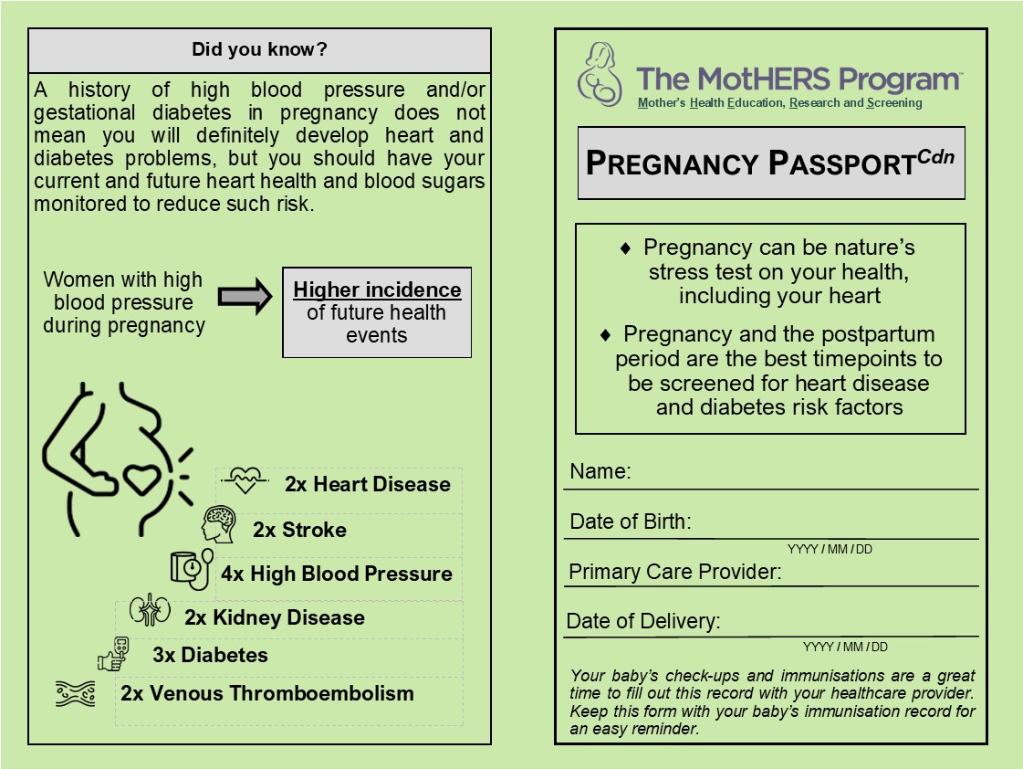 Page 1 of the canadian pregnancy passport